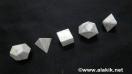 Howlite 5pcs Geometry set